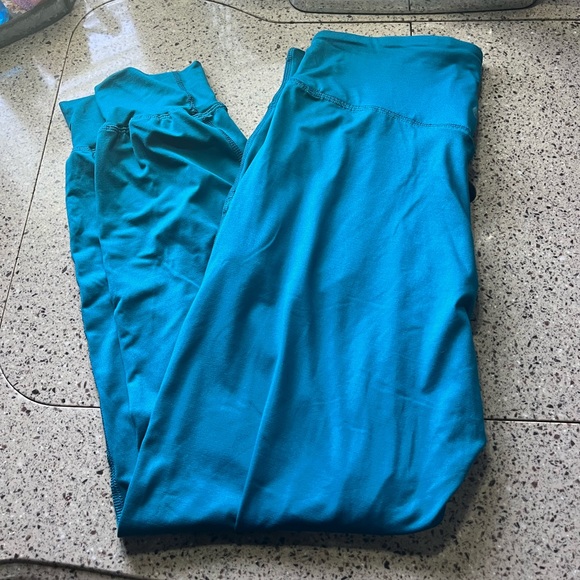 Teal jogger stretchy pants - Picture 2 of 2